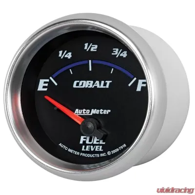 AutoMeter GAUGE; FUEL LEVEL; 2 5/8in.; 240OE TO 33OF; ELEC; COBALT - 7916