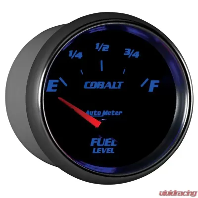 AutoMeter GAUGE; FUEL LEVEL; 2 5/8in.; 240OE TO 33OF; ELEC; COBALT - 7916