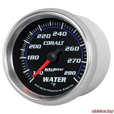 AutoMeter GAUGE; WATER TEMP; 2 5/8in.; 140-280deg.F; MECHANICAL; COBALT - 7931