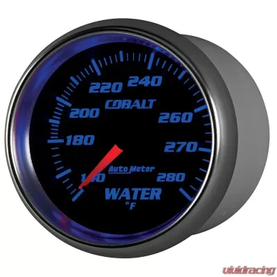 AutoMeter GAUGE; WATER TEMP; 2 5/8in.; 140-280deg.F; MECHANICAL; COBALT - 7931