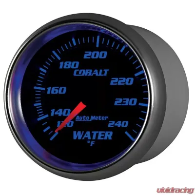 AutoMeter GAUGE; WATER TEMP; 2 5/8in.; 120-240deg.F; MECHANICAL; COBALT - 7932