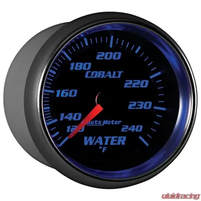 AutoMeter GAUGE; WATER TEMP; 2 5/8in.; 120-240deg.F; MECHANICAL; COBALT - 7932