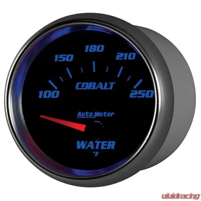 AutoMeter GAUGE; WATER TEMP; 2 5/8in.; 100-250deg.F; ELECTRIC; COBALT - 7937
