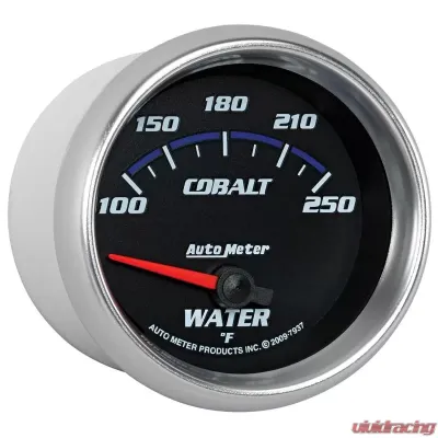 AutoMeter GAUGE; WATER TEMP; 2 5/8in.; 100-250deg.F; ELECTRIC; COBALT - 7937