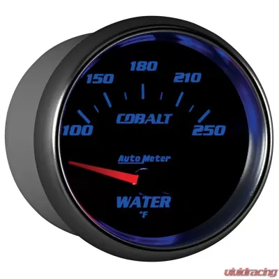 AutoMeter GAUGE; WATER TEMP; 2 5/8in.; 100-250deg.F; ELECTRIC; COBALT - 7937