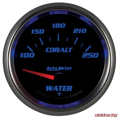 AutoMeter GAUGE; WATER TEMP; 2 5/8in.; 100-250deg.F; ELECTRIC; COBALT - 7937