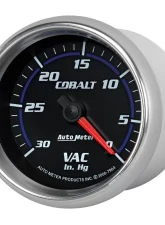 AutoMeter GAUGE; VACUUM; 2 5/8in.; 30INHG; MECHANICAL; COBALT                                     - 7984 - Image 2