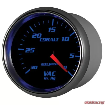 AutoMeter GAUGE; VACUUM; 2 5/8in.; 30INHG; MECHANICAL; COBALT - 7984
