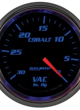 AutoMeter GAUGE; VACUUM; 2 5/8in.; 30INHG; MECHANICAL; COBALT                                     - 7984 - Image 4