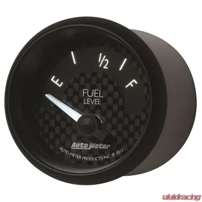 AutoMeter GAUGE; FUEL LEVEL; 2 1/16in.; 73OE TO 10OF; ELEC; GT - 8015