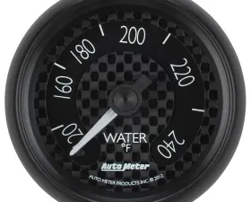 AutoMeter GAUGE; WATER TEMP; 2 1/16in.; 240deg.F; MECH; GT