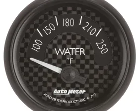 AutoMeter GAUGE; WATER TEMP; 2 1/16in.; 250deg.F; ELEC; GT