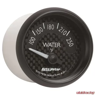 AutoMeter GAUGE; WATER TEMP; 2 1/16in.; 250deg.F; ELEC; GT - 8037