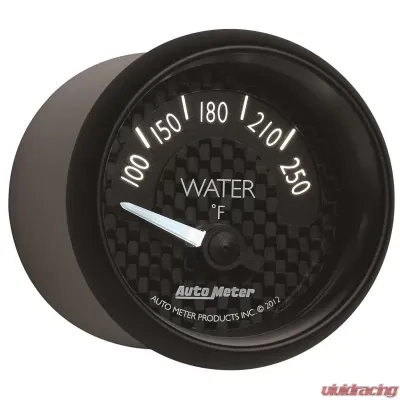 AutoMeter GAUGE; WATER TEMP; 2 1/16in.; 250deg.F; ELEC; GT - 8037