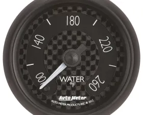 AutoMeter GAUGE; WATER TEMP; 2 1/16in.; 260deg.F; DIGITAL STEPPER MOTOR; GT