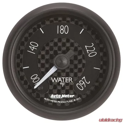AutoMeter GAUGE; WATER TEMP; 2 1/16in.; 260deg.F; DIGITAL STEPPER MOTOR; GT - 8055