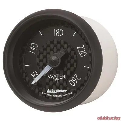 AutoMeter GAUGE; WATER TEMP; 2 1/16in.; 260deg.F; DIGITAL STEPPER MOTOR; GT - 8055