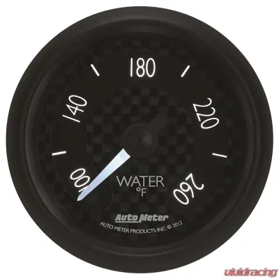 AutoMeter GAUGE; WATER TEMP; 2 1/16in.; 260deg.F; DIGITAL STEPPER MOTOR; GT - 8055