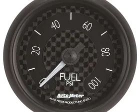 AutoMeter GAUGE; FUEL PRESSURE; 2 1/16in.; 100PSI; DIGITAL STEPPER MOTOR; GT