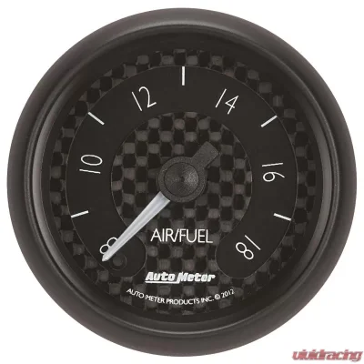 AutoMeter GAUGE; AIR/FUEL RATIO-WIDEBAND; ANALOG; 2 1/16in.; 8:1-18:1; STEPPER MOTOR; GT - 8070