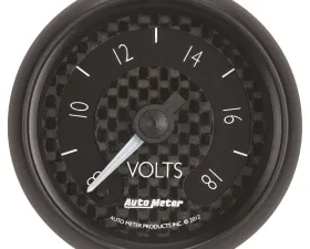 AutoMeter GAUGE; VOLTMETER; 2 1/16in.; 18V; DIGITAL STEPPER MOTOR; GT
