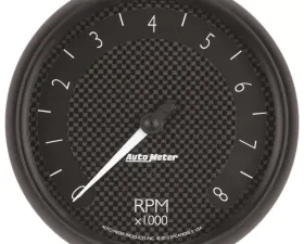 AutoMeter GAUGE; TACHOMETER; 5in.; 8K RPM; IN-DASH; GT