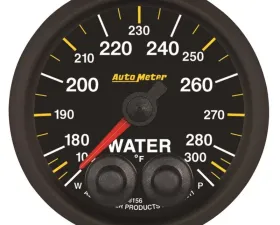 AutoMeter GAUGE; WATER TEMP; 2 1/16in.; 100-300deg.F; STEPPER MOTOR W/PEAK/WARN; NASCAR CA