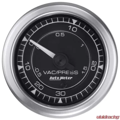 AutoMeter GAUGE; VAC/BOOST; 2 1/16in.; 30INHG-30PSI; DIGITAL STEPPER MOTOR; CHRONO - 8159