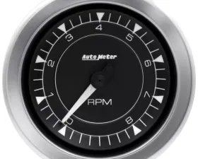 AutoMeter GAUGE; TACHOMETER; 3 3/8in.; 8K RPM; IN-DASH; CHRONO
