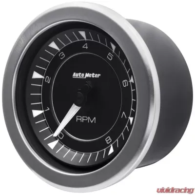 AutoMeter GAUGE; TACHOMETER; 3 3/8in.; 8K RPM; IN-DASH; CHRONO - 8197