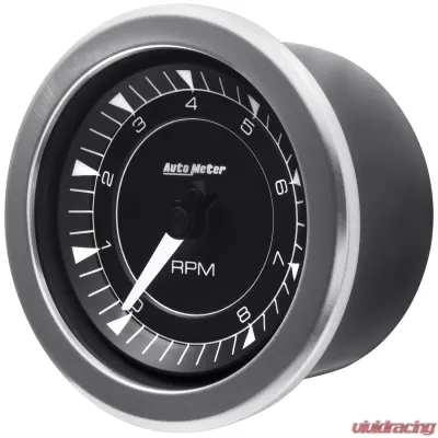 AutoMeter GAUGE; TACHOMETER; 3 3/8in.; 8K RPM; IN-DASH; CHRONO - 8197