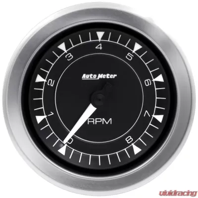 AutoMeter GAUGE; TACHOMETER; 3 3/8in.; 8K RPM; IN-DASH; CHRONO - 8197