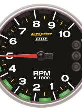 AutoMeter GAUGE; TACH; 5in.; 10K RPM; CARBON FIBER; W/PIT ROAD LIGHTS/PEAK; NASCAR CAN                                     - 8199-05702 - Image 2