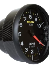 AutoMeter GAUGE; TACH; 5in.; 10K RPM; CARBON FIBER; W/PIT ROAD LIGHTS/PEAK; NASCAR CAN                                     - 8199-05702 - Image 2