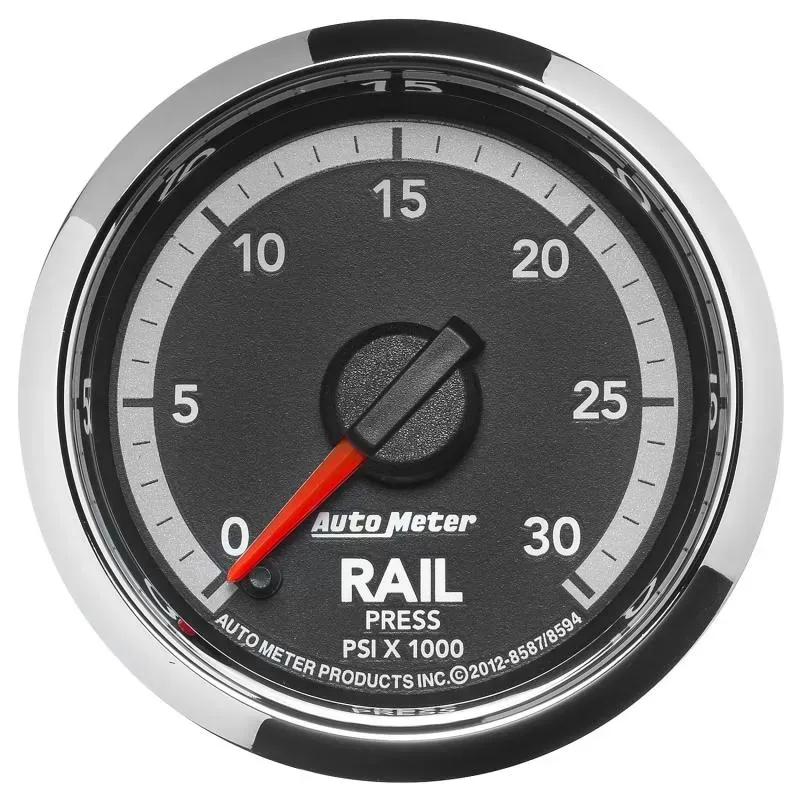 AutoMeter GAUGE; RAIL PRESS; 2 1/16in.; 30KPSI; DIGITAL STEPPER MOTOR; RAM GEN 4 FACT. MAT - 8594