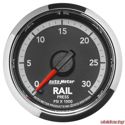 AutoMeter GAUGE; RAIL PRESS; 2 1/16in.; 30KPSI; DIGITAL STEPPER MOTOR; RAM GEN 4 FACT. MAT - 8594