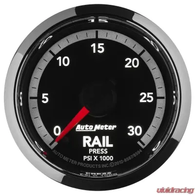 AutoMeter GAUGE; RAIL PRESS; 2 1/16in.; 30KPSI; DIGITAL STEPPER MOTOR; RAM GEN 4 FACT. MAT - 8594