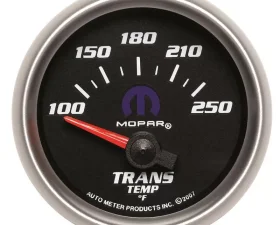 AutoMeter GAUGE; TRANSMISSION TEMP; 2 1/16in.; 100-250deg.F; ELECTRIC; BLACK; MOPAR