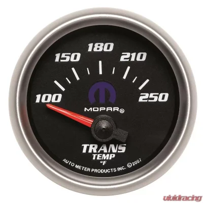 AutoMeter GAUGE; TRANSMISSION TEMP; 2 1/16in.; 100-250deg.F; ELECTRIC; BLACK; MOPAR - 880019