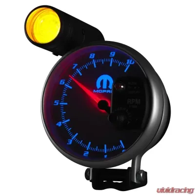 AutoMeter GAUGE; TACHOMETER; 5in.; 10K RPM; PEDESTAL W/EXT. SHIFT-LITE; WHITE; MOPAR - 880248
