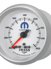 AutoMeter GAUGE; TRANS TEMP; 2 5/8in.; 260deg.F; STEPPER MOTOR W/PEAK/WARN; WHITE; MOPAR                                     - 880359 - Image 2