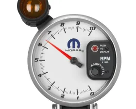 AutoMeter GAUGE; TACH; 5in.; 10K RPM; PEDESTAL W/SHIFT-LITE (VIPER V10/2.5PPR); WHT; MOPAR