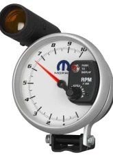 AutoMeter GAUGE; TACH; 5in.; 10K RPM; PEDESTAL W/SHIFT-LITE (VIPER V10/2.5PPR); WHT; MOPAR                                     - 880410 - Image 2