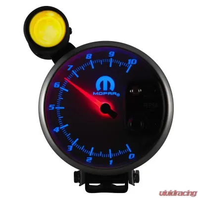 AutoMeter GAUGE; TACH; 5in.; 10K RPM; PEDESTAL W/SHIFT-LITE (VIPER V10/2.5PPR); WHT; MOPAR - 880410