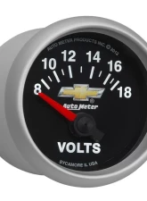 AutoMeter GAUGE; VOLTMETER; 2 1/16in.; 18V; ELECTRIC; CHEVY GOLD BOWTIE                                     - 880444 - Image 5