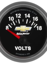 AutoMeter GAUGE; VOLTMETER; 2 1/16in.; 18V; ELECTRIC; CHEVY GOLD BOWTIE                                     - 880444 - Image 4