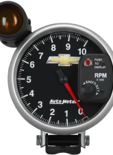 AutoMeter GAUGE; TACH; 5in.; 10K RPM; PEDESTAL W/EXT. SHIFT-LITE; CHEVY GOLD BOWTIE                                     - 880445 - Image 6
