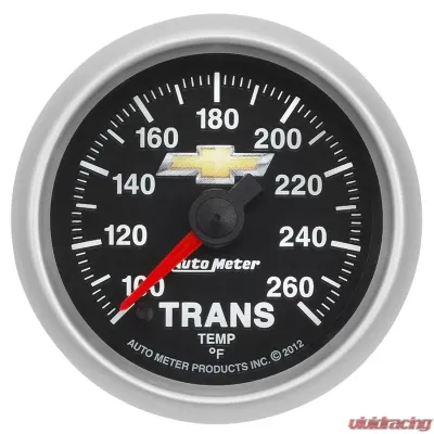 AutoMeter GAUGE; TRANS TEMP; 2 1/16in.; 100-260deg.F; DIGITAL STEPPER MOTOR; CHEVY GOLD BO - 880448