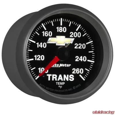 AutoMeter GAUGE; TRANS TEMP; 2 1/16in.; 100-260deg.F; DIGITAL STEPPER MOTOR; CHEVY GOLD BO - 880448