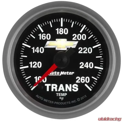 AutoMeter GAUGE; TRANS TEMP; 2 1/16in.; 100-260deg.F; DIGITAL STEPPER MOTOR; CHEVY GOLD BO - 880448